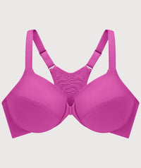 Glamorise Front-Closure Smoothing WonderWire Bra - Berry Bras 