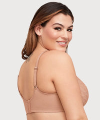 Glamorise Lace Comfort WonderWire Bra - Cappuccino Bras 