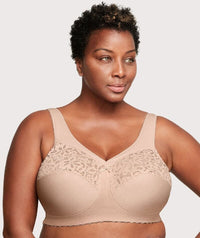 Glamorise MagicLift Cotton Support Wire-free Bra - Cafe Bras 