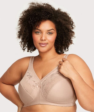 Glamorise MagicLift Minimizer Wire-free Bra - Cafe Bras 