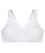 Glamorise MagicLift Minimizer Wire-free Bra - White Bras 