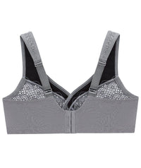 Glamorise MagicLift Moisture Control Wire-free Bra - Gray Bras 