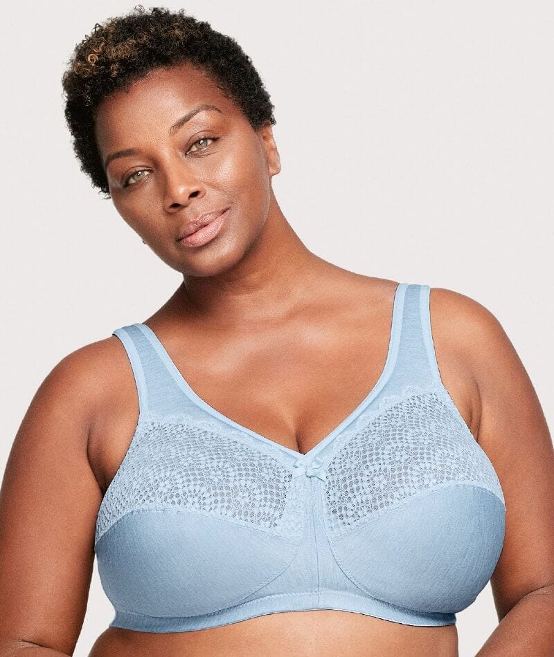 Comfort and Style - Wirefree Nursing Bra with Silver