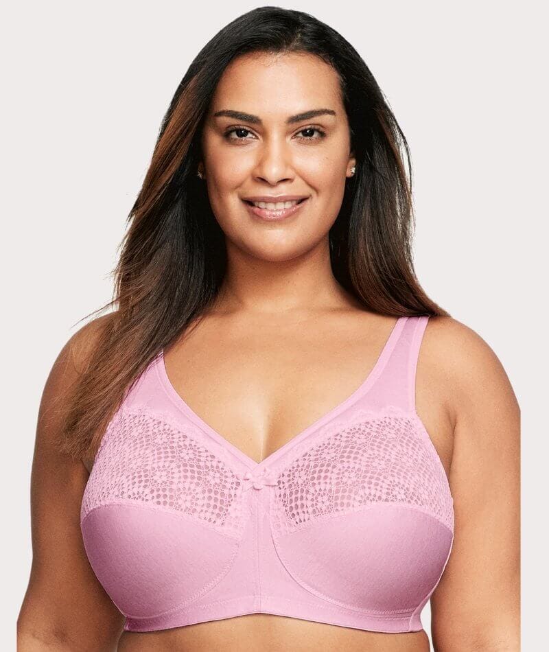 Cotton Luxe Front And Back Close Wireless Bra - Grey Heather