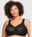 Glamorise MagicLift Natural Shape Support Wire-free Bra - Black Bras 