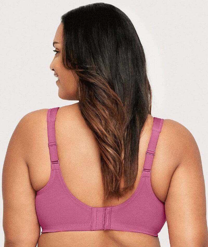 Glamorise MagicLift Cotton Wire-free Support Bra - Lilac