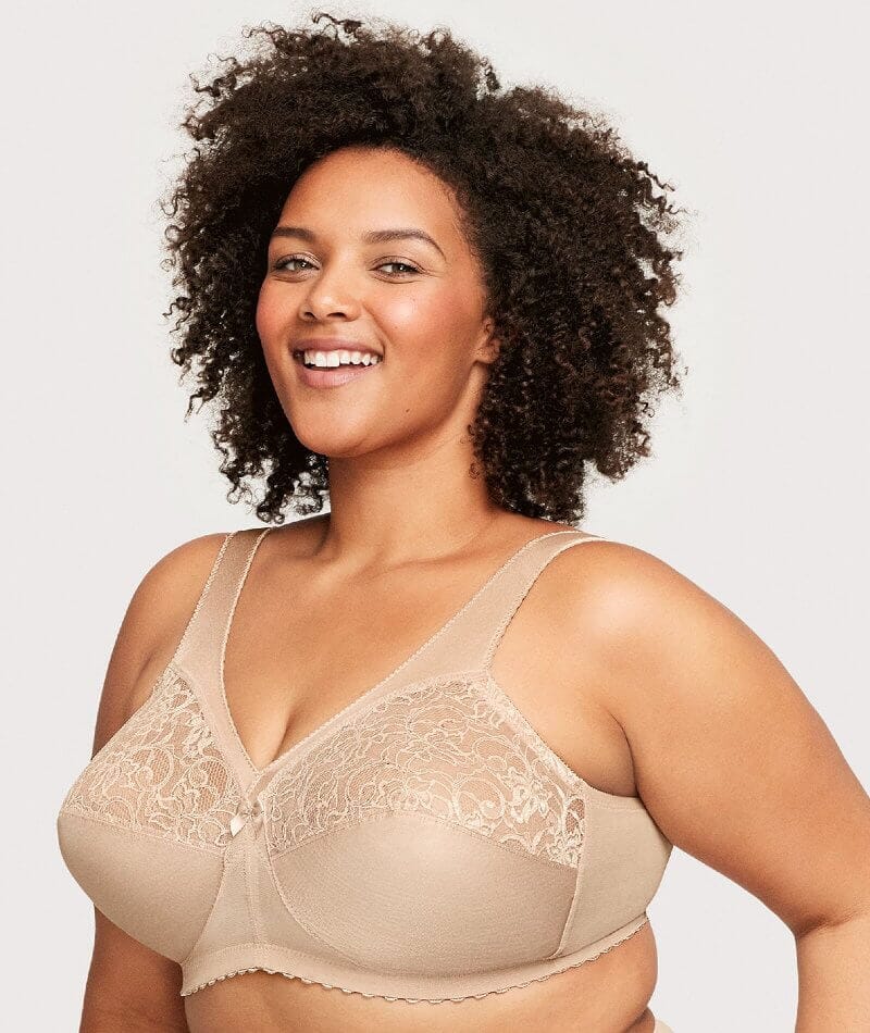 Full Busted Figure Types in 34G Bra Size Sand Comfort Strap
