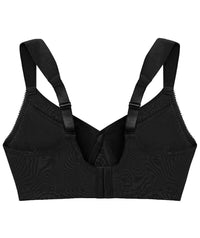 Glamorise MagicLift Seamless Support Wire-free T-Shirt Bra - Black Bras 