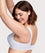 Glamorise MagicLift Seamless Support Wire-free T-Shirt Bra - White Bras 