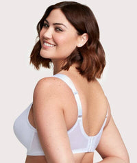 Glamorise MagicLift Seamless Support Wire-free T-Shirt Bra - White Bras 