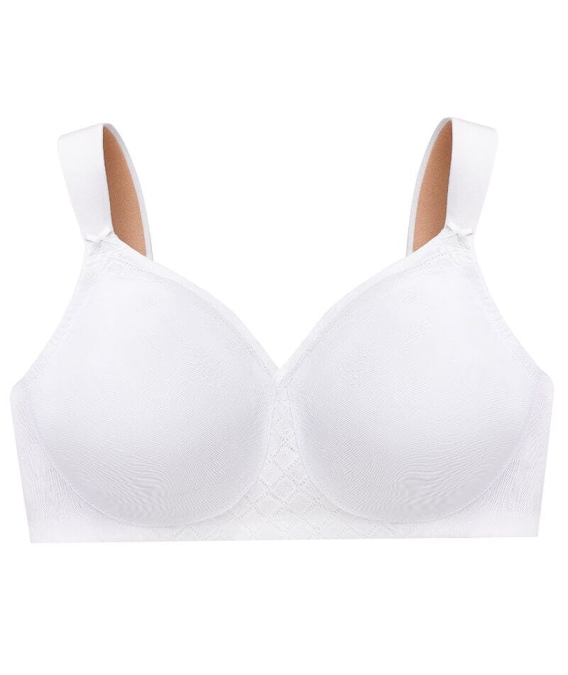 Meichang Lace Bras for Women Wirefree Lift T-shirt Bras Seamless