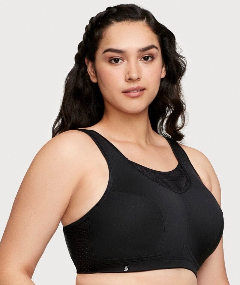New Catherines Plus Size No Wire Back Smoother Bra Black