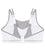 Glamorise No-Bounce Camisole Elite Wire-free Sports Bra - White/Gray Bras 