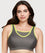 Glamorise No-Bounce Camisole Wire-free Sports Bra - Gray/Yellow Bras 