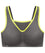 Glamorise No-Bounce Camisole Wire-free Sports Bra - Gray/Yellow Bras 