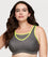 Glamorise No-Bounce Camisole Wire-free Sports Bra - Gray/Yellow Bras 