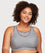 Glamorise No-Bounce Camisole Wire-free Sports Bra - Soft Gray Bras 