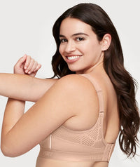 Glamorise No-Sweat Mesh Sports Bra - Cafe Bras 