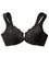 Glamorise WonderWire Front-Closure Bra - Black Bras 