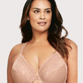 Glamorise WonderWire Front-Closure Bra - Cappuccino