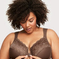 Glamorise WonderWire Front-Closure Bra - Mocha