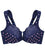 Glamorise WonderWire Front-Closure Bra - Navy Print Bras 