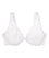 Glamorise WonderWire Front-Closure Stretch Lace Bra - White Bras 