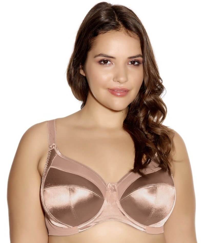 Goddess Keira Underwired Banded Bra - Fawn - Curvy
