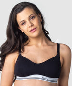 Hotmilk Icon Cotton Multifit Wire-free Nursing Bra - Black Bras 