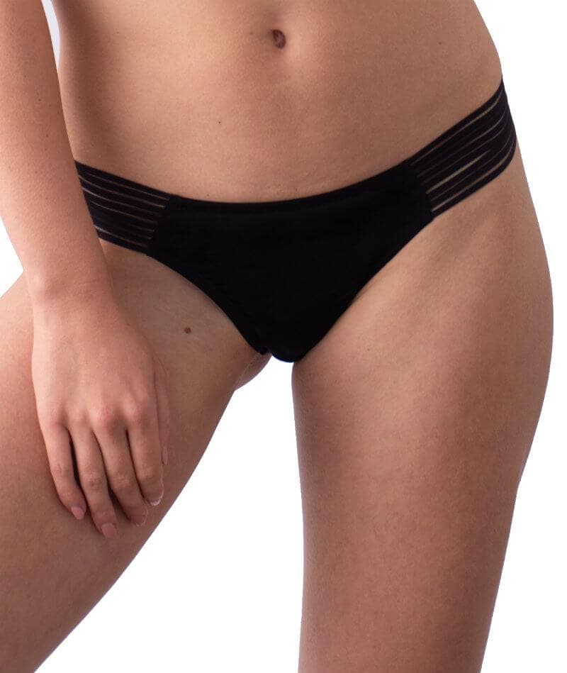 hotmilk Project Me Ambition Brazillian Brief - Black Knickers 