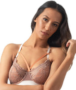 hotmilk Project Me Warrior Balconette Bra - Cocoa Caramel Bras 