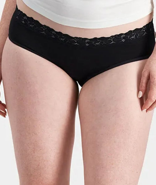 6 x Womens Jockey Parisienne Bamboo Bikini Underwear Undies Briefs Black
