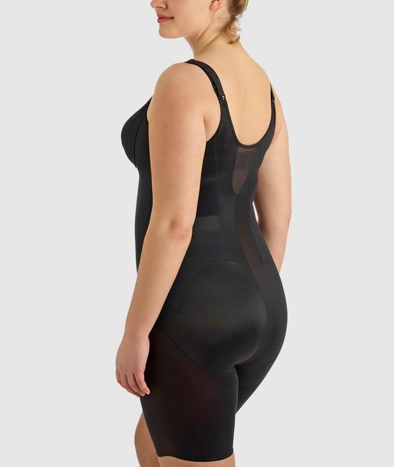 Miraclesuit Adjustable Fit Long Leg Singlette - Black Shapewear 