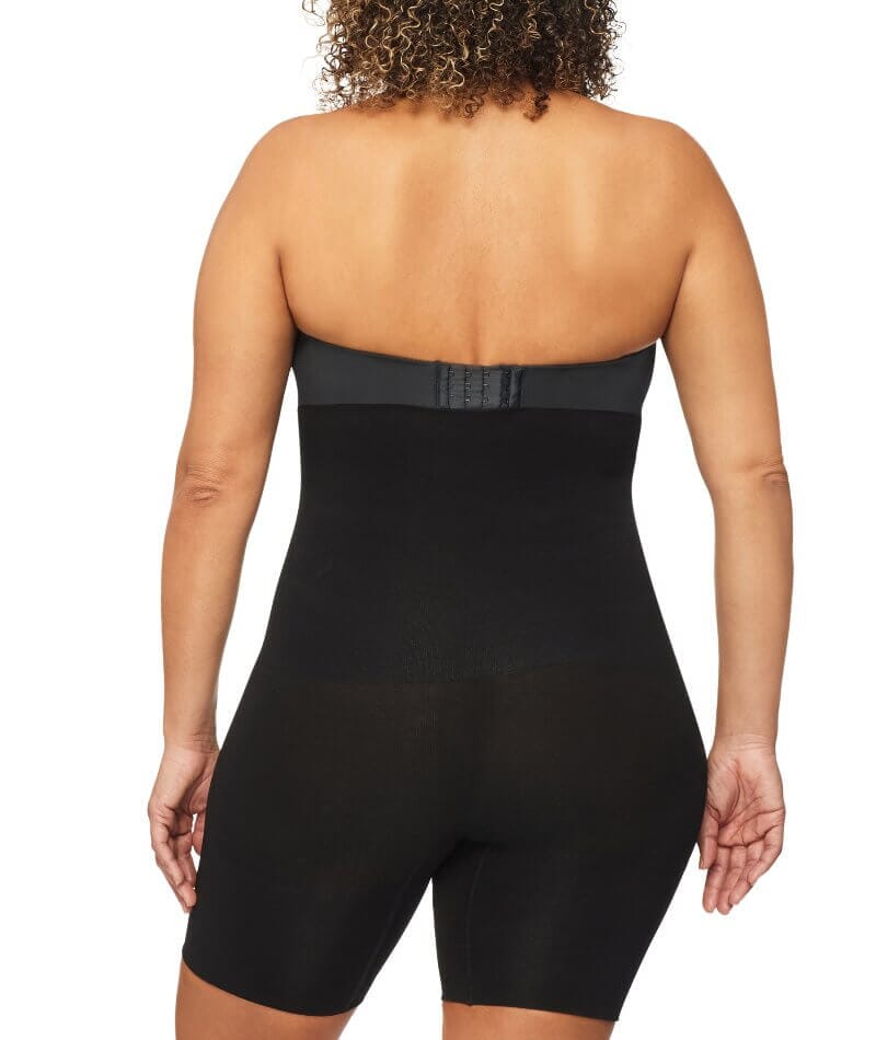 Nancy Ganz Bamboo Essentials High Waisted Thigh Shaper Short - Black Shapewear 