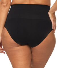 Nancy Ganz Bamboo Essentials Waisted Brief - Black Shapewear 