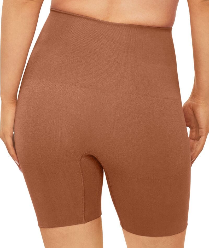 Nancy Ganz Bamboo Essentials Waisted Thigh Shaper Short - Cocoa Shapewear 