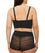 Nancy Ganz Harlequin Strapless Longline Bustier Bra - Black Bras 