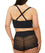 Nancy Ganz Harlequin Strapless Longline Bustier Bra - Black Bras 