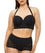 Nancy Ganz Harlequin Strapless Longline Bustier Bra - Black Bras 