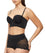 Nancy Ganz Harlequin Strapless Longline Bustier Bra - Black Bras 