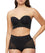 Nancy Ganz Harlequin Strapless Longline Bustier Bra - Black Bras 