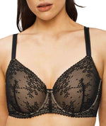 Nancy Ganz Jasmine Contour Full Cup Bra - Black Bras 