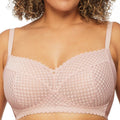 Nancy Ganz Revive Amelia Wire-free Lace Full Cup Bra - Rose Quartz