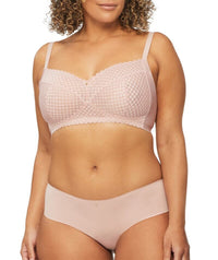 Nancy Ganz Revive Amelia Wire-free Lace Full Cup Bra - Rose Quartz Bras 