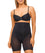 Nancy Ganz Solid & Sheer High Waisted Thigh Shaper - Black Shapewear 