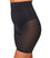 Nancy Ganz Solid & Sheer High Waisted Thigh Shaper - Black Shapewear 