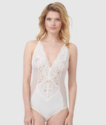 Oh!Zuza Lace Bodysuit - Ivory Bodysuits & Basques 