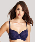 Panache Tango Underwired Balconnet Bra - Navy Bras 6D Navy 