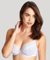 Panache Tango Underwired Plunge Bra - White Bras 6D White 