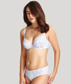 Panache Tango Underwired Plunge Bra - White Bras 